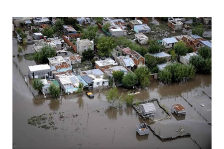 En 2016 fueron damnificadas ocho son las provincias argentina por las continuas lluvias que se precipitan sobre la región durante casi dos semanas